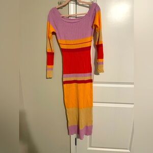 Maxi dress, cover-up. Slim fit, body con.